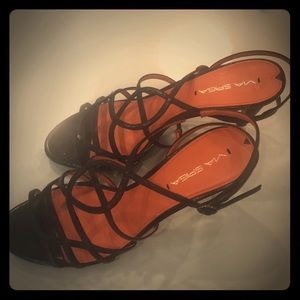 Via spiga black heels